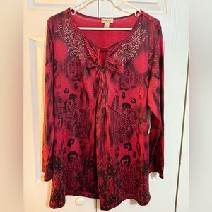 ONE WORLD Rich Red Fabric